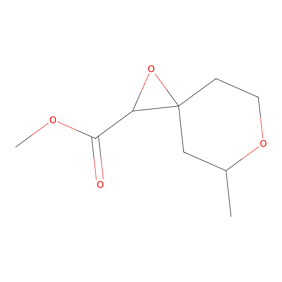 Methyl 5-methyl-1,6-dioxaspiro[2.5]octane-2-carboxylate molecular structure, CAS 1560801-86-6