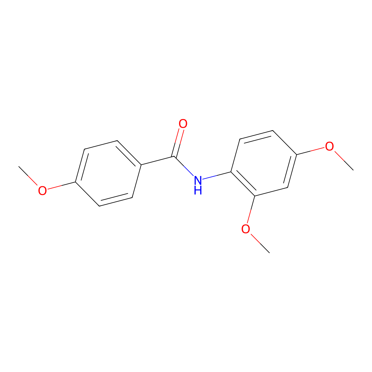 N-(2,4-dimethoxyphenyl)-4-methoxybenzamide molecular structure, CAS 156086-10-1