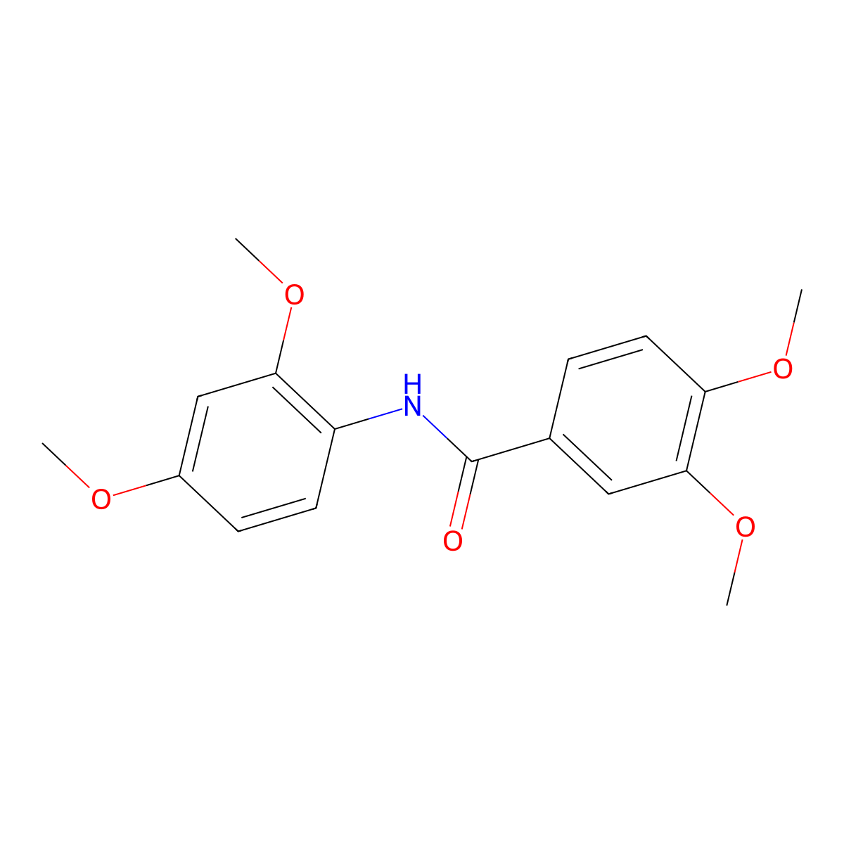 N-(2,4-Dimethoxyphenyl)-3,4-dimethoxybenzamide molecular structure, CAS 156086-11-2