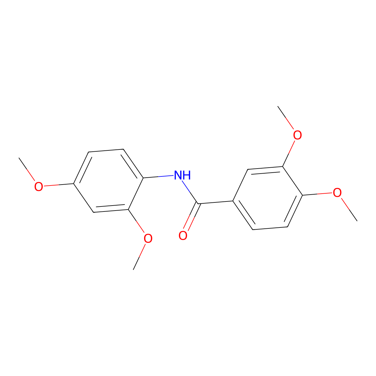 N-(2,4-Dimethoxyphenyl)-3,4-dimethoxybenzamide molecular structure, CAS 156086-11-2