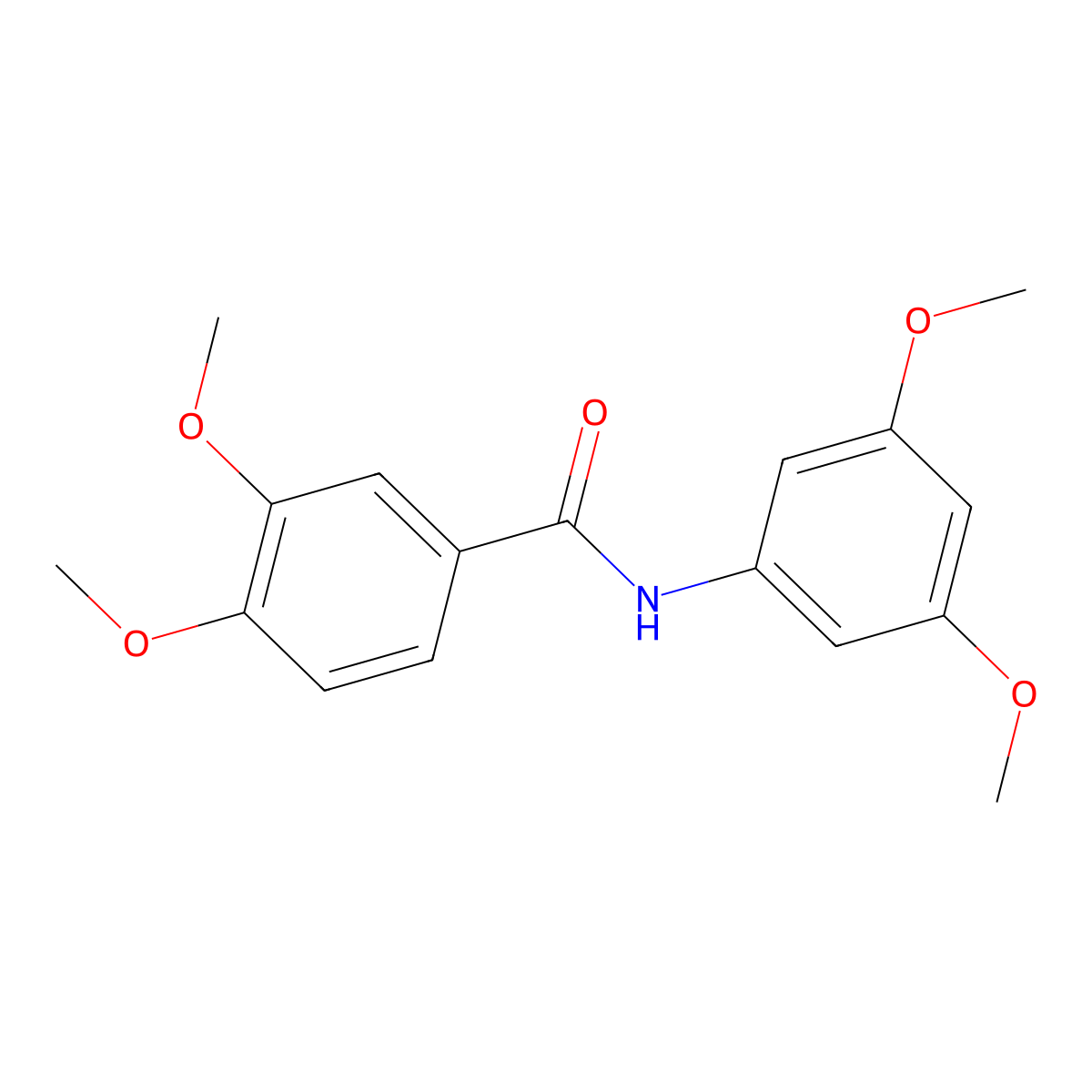 N-(3,5-dimethoxyphenyl)-3,4-dimethoxybenzamide molecular structure, CAS 156086-13-4