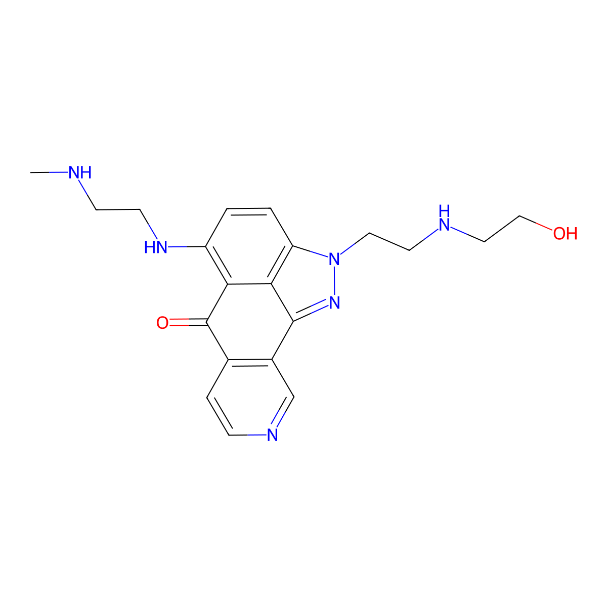 Nortopixantrone molecular structure, CAS 156090-17-4