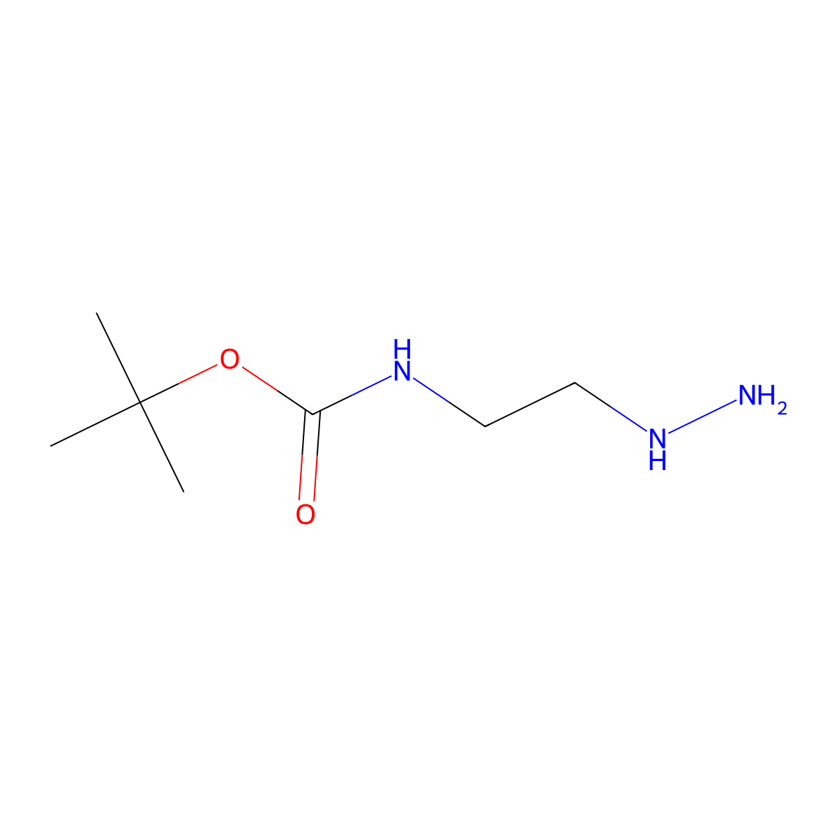 tert-Butyl (2-hydrazinylethyl)carbamate molecular structure, CAS 156090-81-2