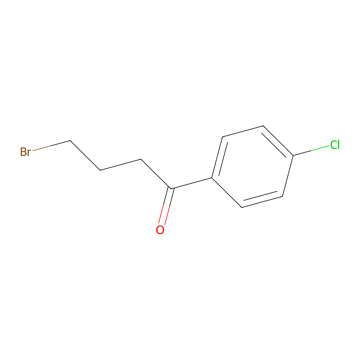 4-Bromo-1-(4-chlorophenyl)butan-1-one molecular structure, CAS 156092-12-5