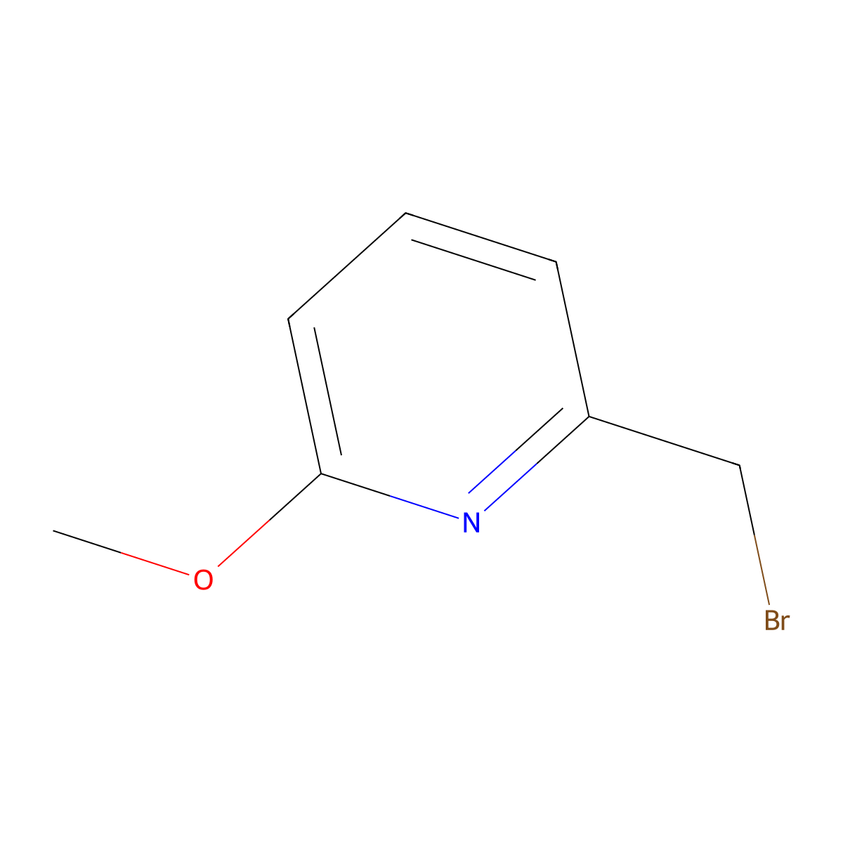 2-(Bromomethyl)-6-methoxypyridine molecular structure, CAS 156094-63-2