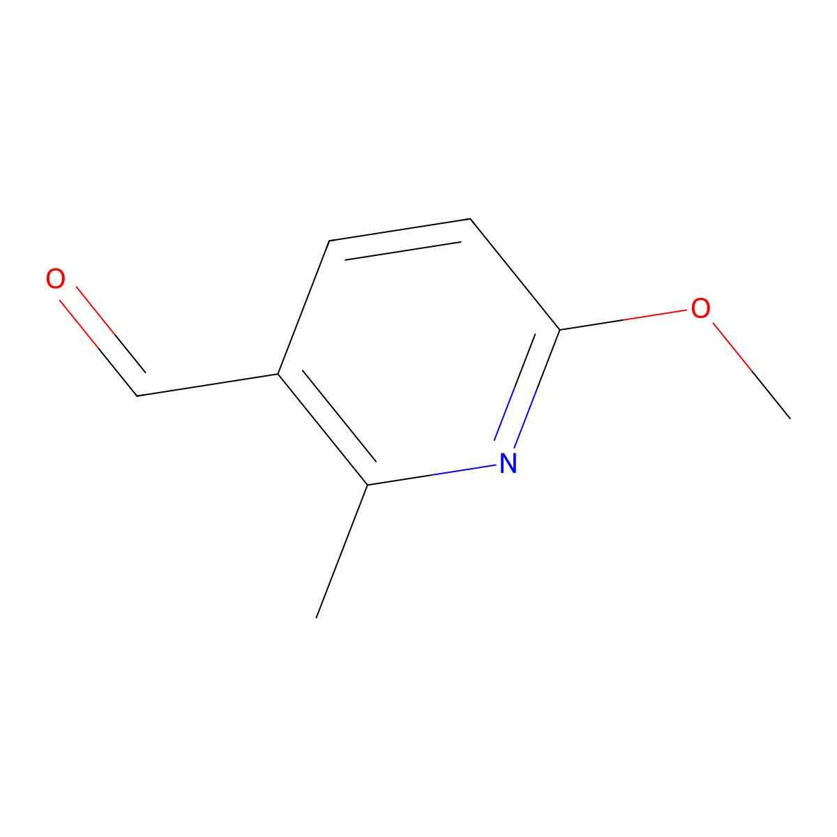 6-Methoxy-2-methylpyridine-3-carbaldehyde molecular structure, CAS 156094-77-8