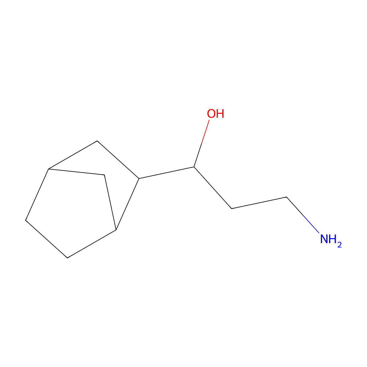 3-Amino-1-(bicyclo[2.2.1]heptan-2-YL)propan-1-OL molecular structure, CAS 1560941-97-0