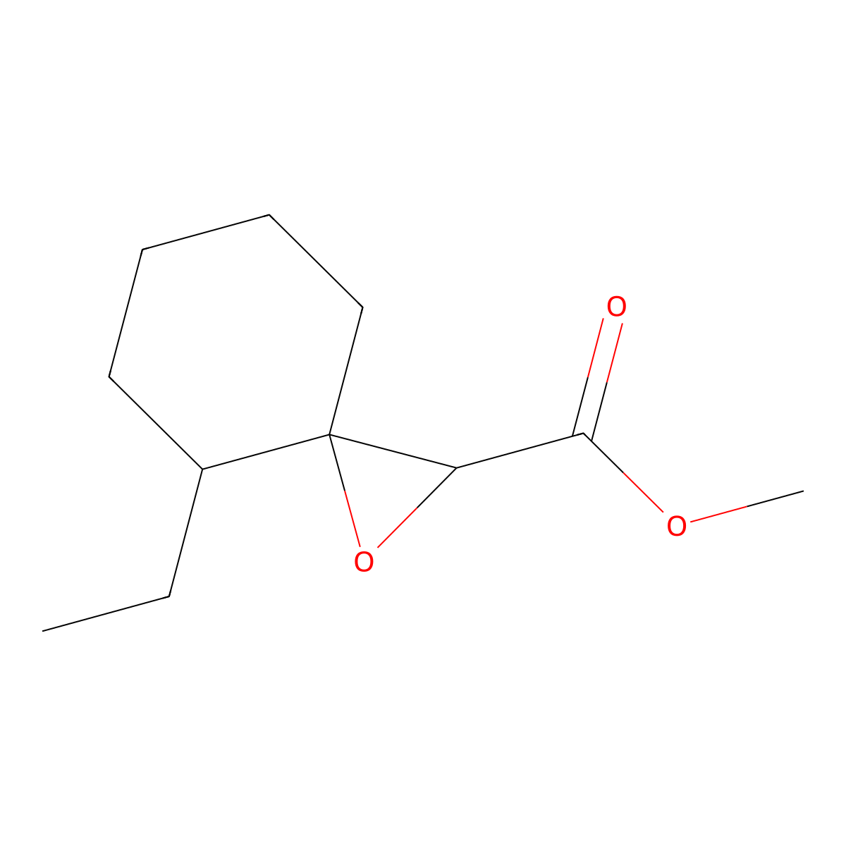 Methyl 4-ethyl-1-oxaspiro[2.5]octane-2-carboxylate molecular structure, CAS 1560991-90-3