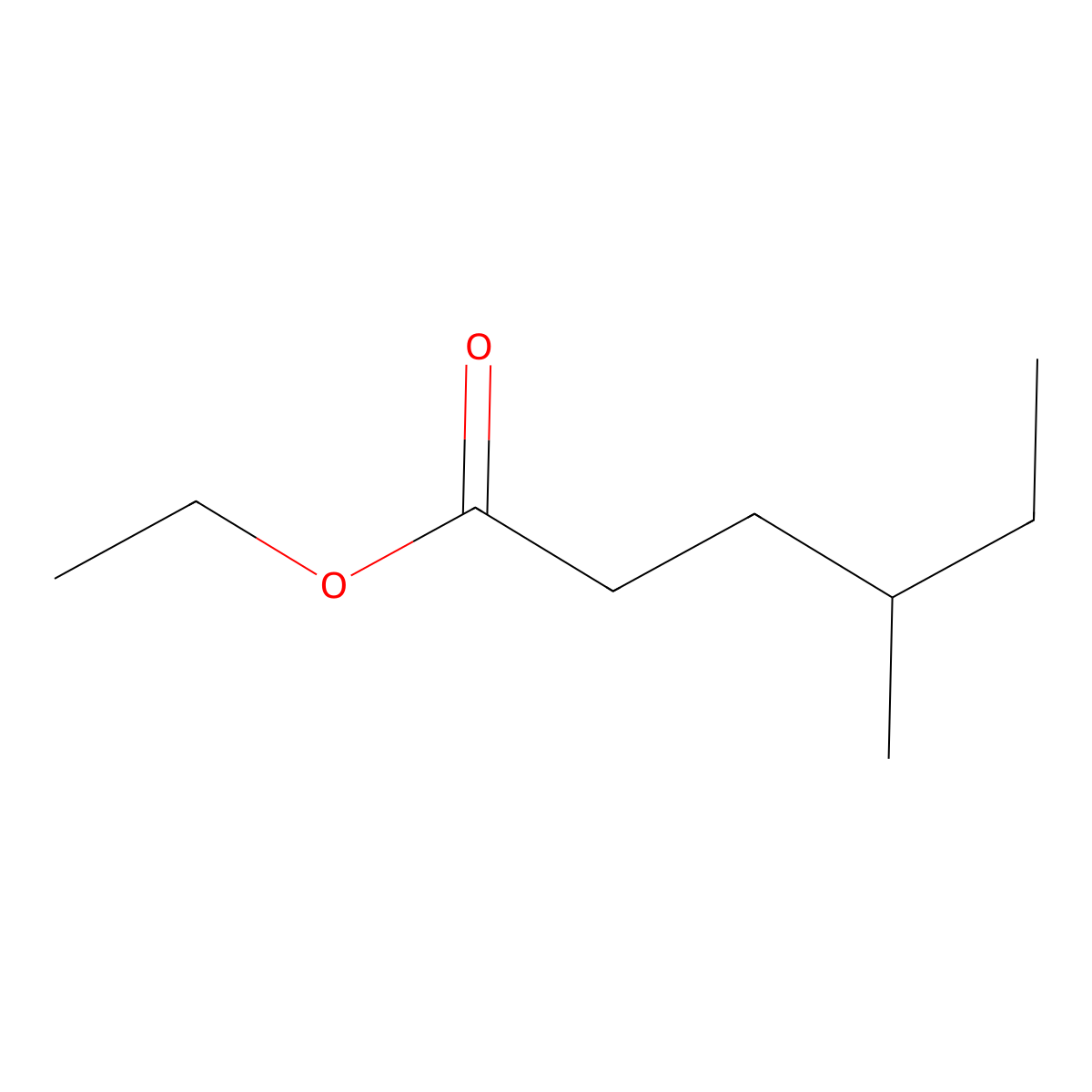 Hexanoic acid, 4-methyl-, ethyl ester molecular structure, CAS 1561-10-0