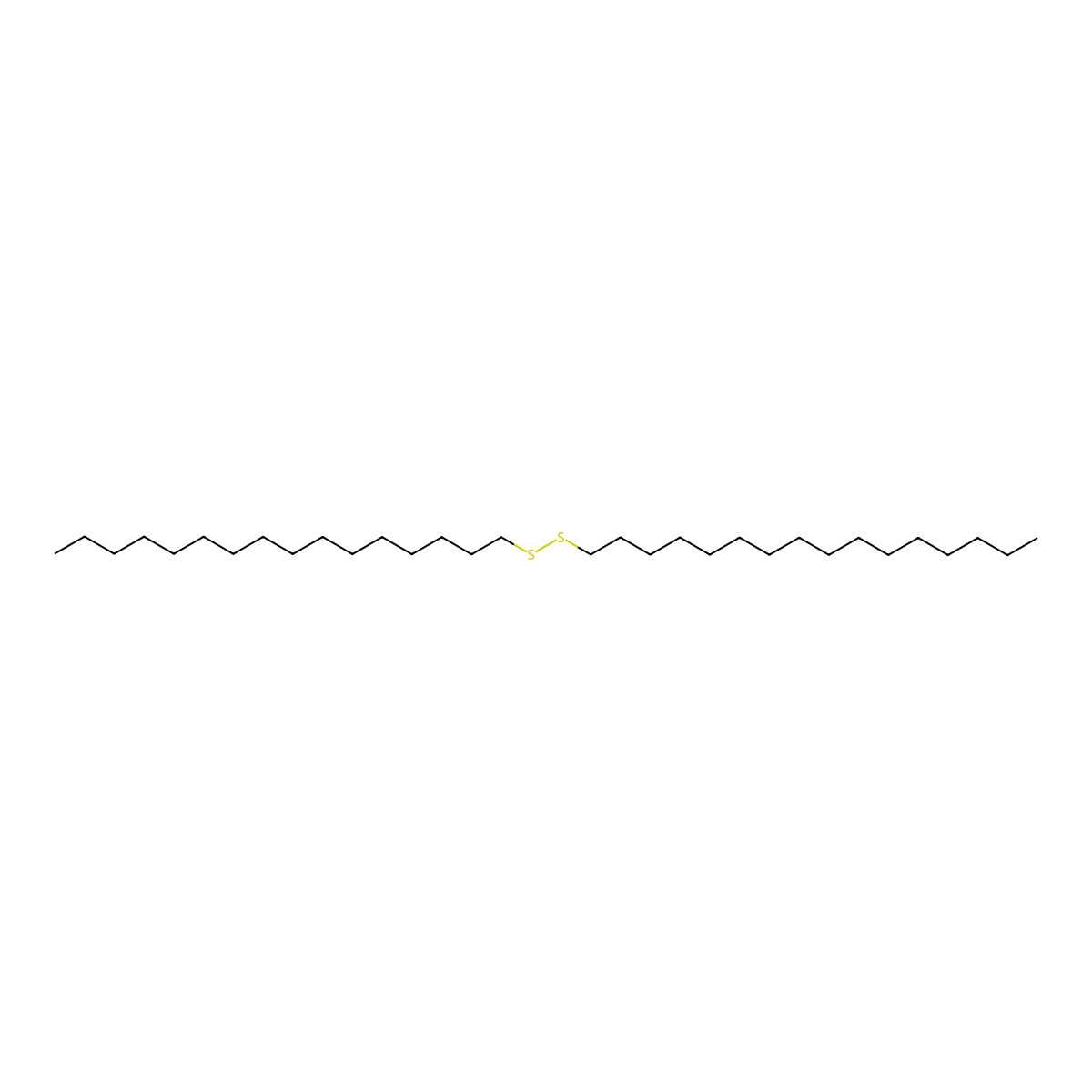 Dihexadecyl disulfide molecular structure, CAS 1561-75-7
