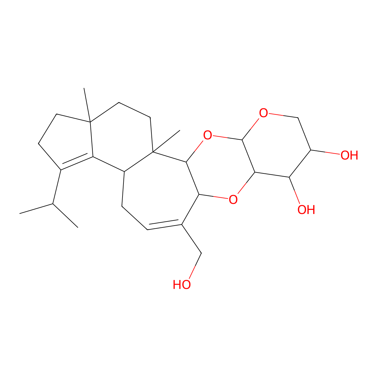 Erinacine C molecular structure, CAS 156101-09-6