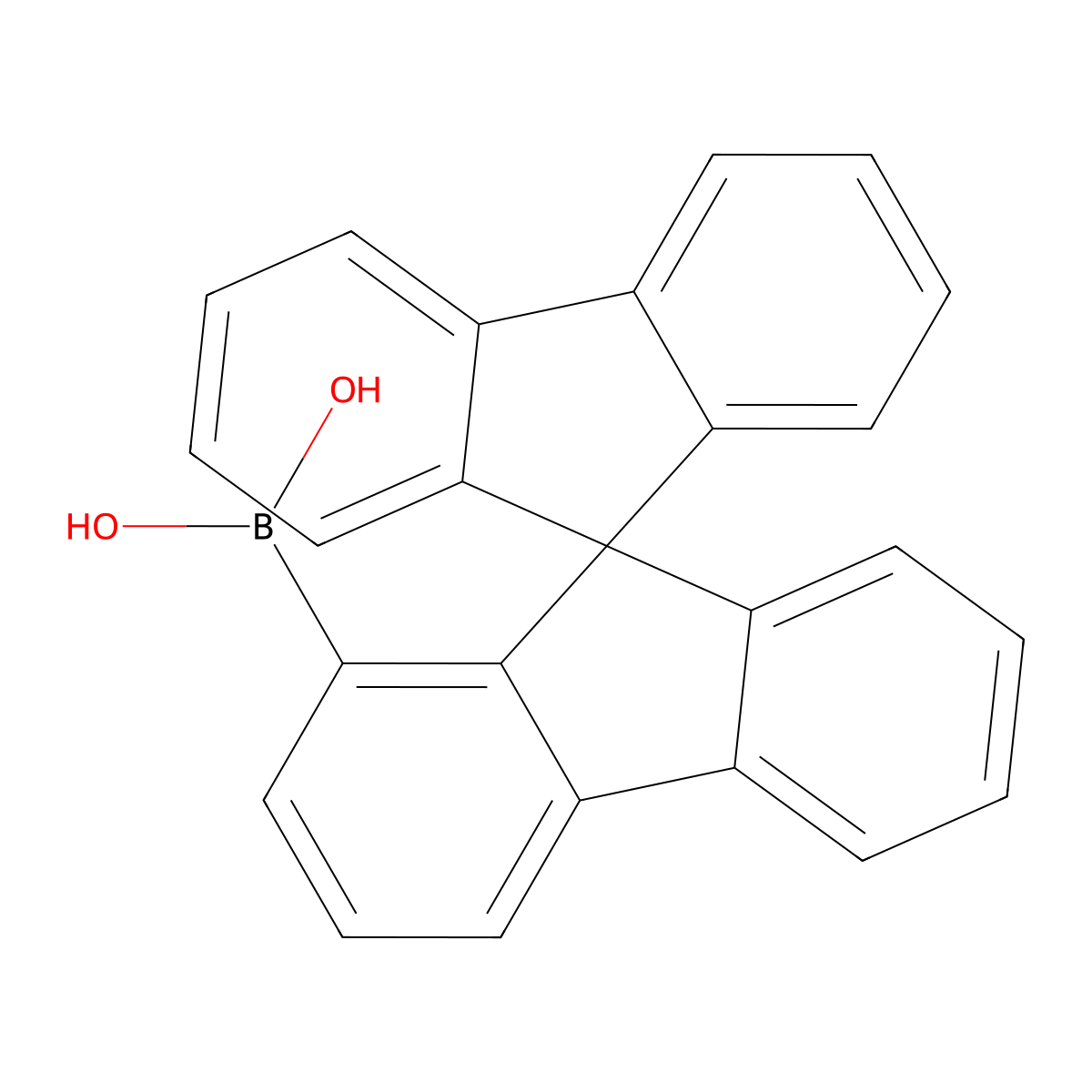 9,9'-Spirobi[fluoren]-1-ylboronic acid molecular structure, CAS 1561044-65-2