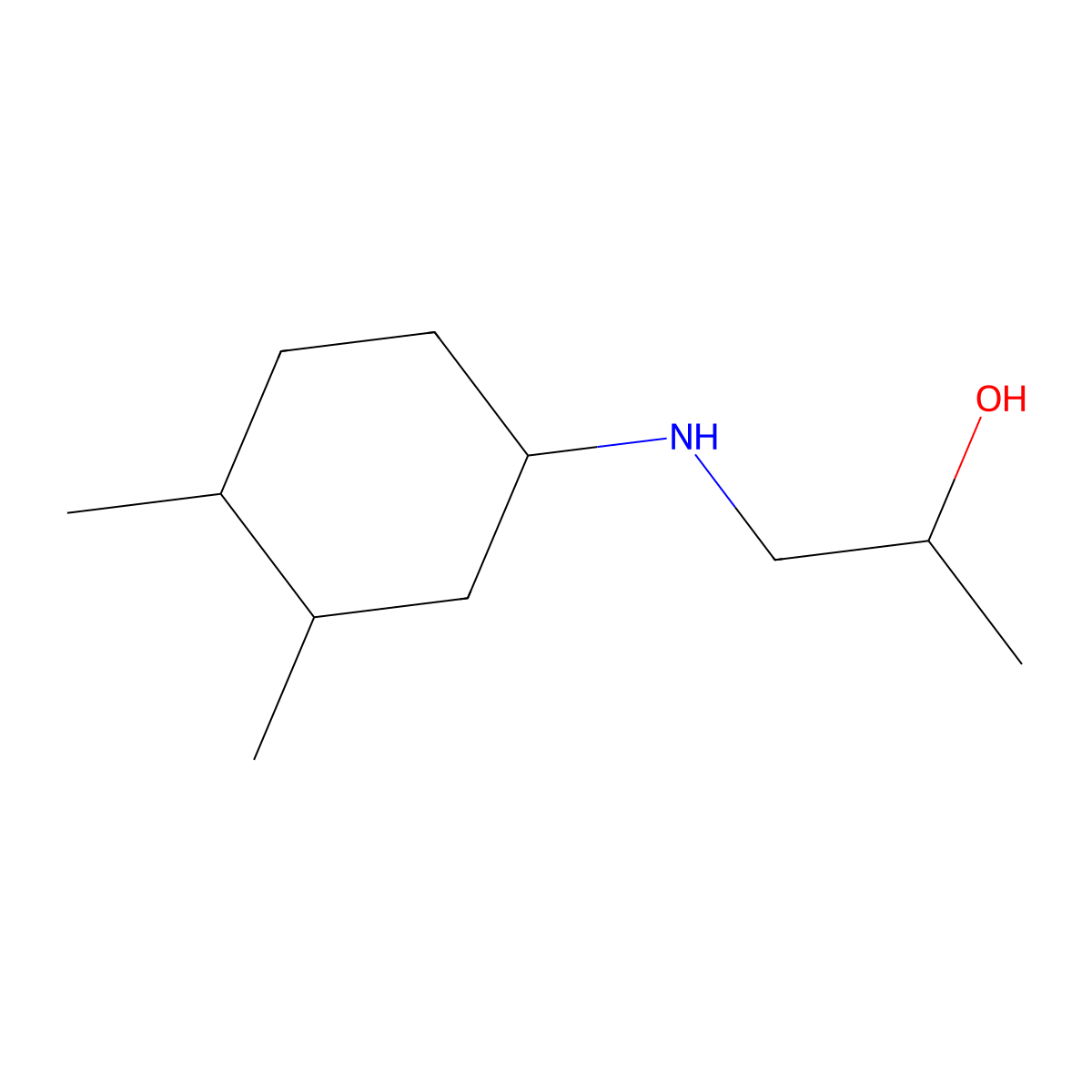 1-[(3,4-Dimethylcyclohexyl)amino]propan-2-ol molecular structure, CAS 1561124-22-8