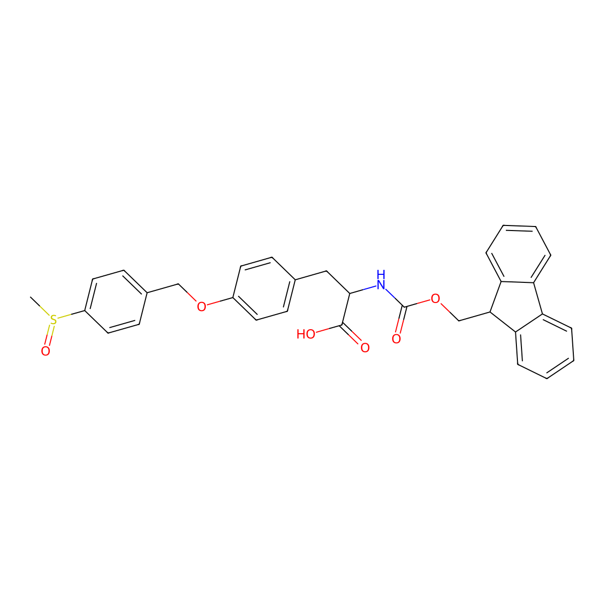 Fmoc-L-Tyr(Msib)-OH molecular structure, CAS 156125-68-7