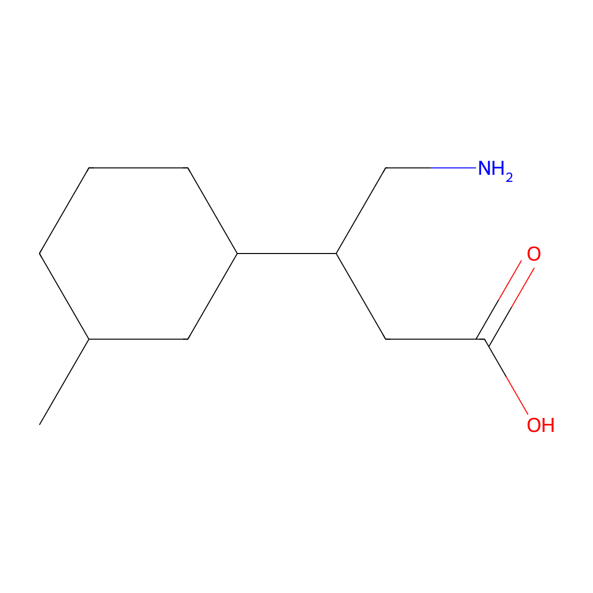 4-Amino-3-(3-methylcyclohexyl)butanoic acid molecular structure, CAS 1561292-99-6