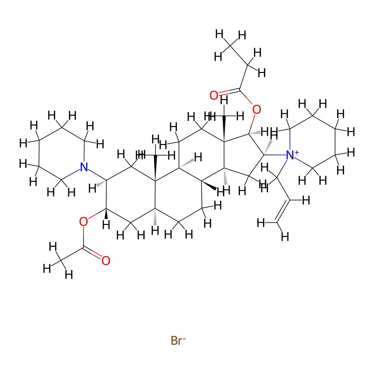 Rapacuronium Bromide molecular structure, CAS 156137-99-4