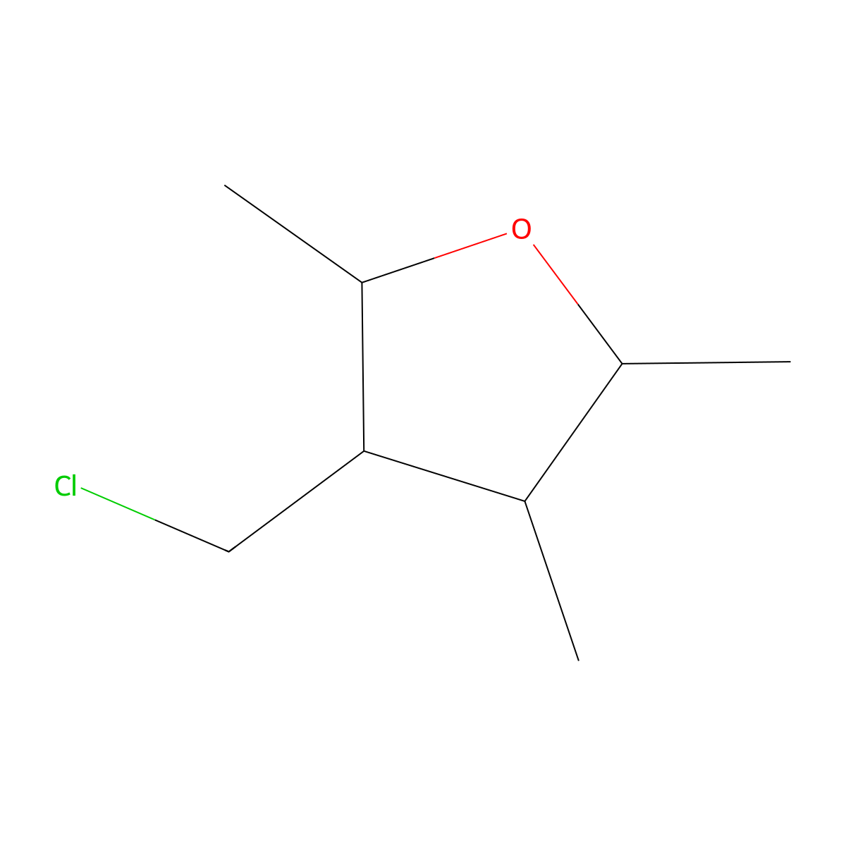 3-(Chloromethyl)-2,4,5-trimethyloxolane molecular structure, CAS 1561392-33-3