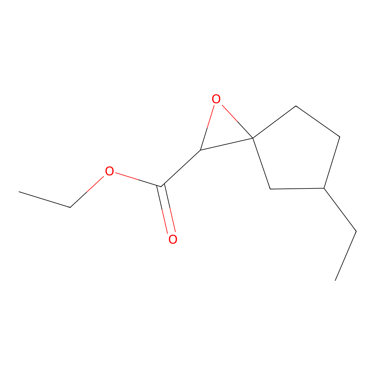 Ethyl 5-ethyl-1-oxaspiro[2.4]heptane-2-carboxylate molecular structure, CAS 1561453-74-4