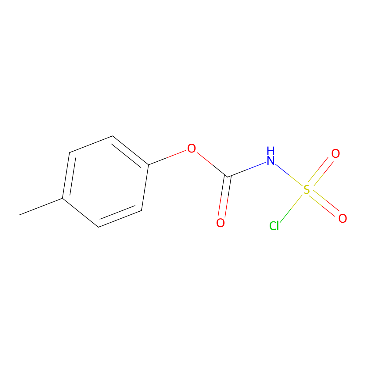 4-methylphenyl N-(chlorosulfonyl)carbamate molecular structure, CAS 156150-68-4