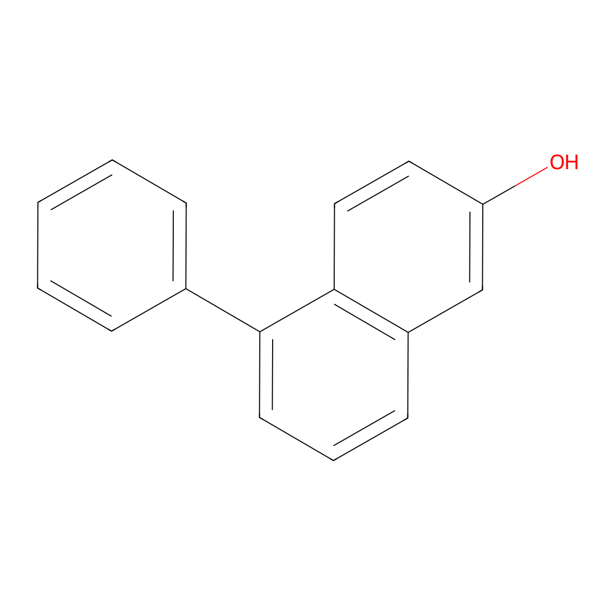 5-Phenylnaphthalen-2-ol molecular structure, CAS 156152-21-5