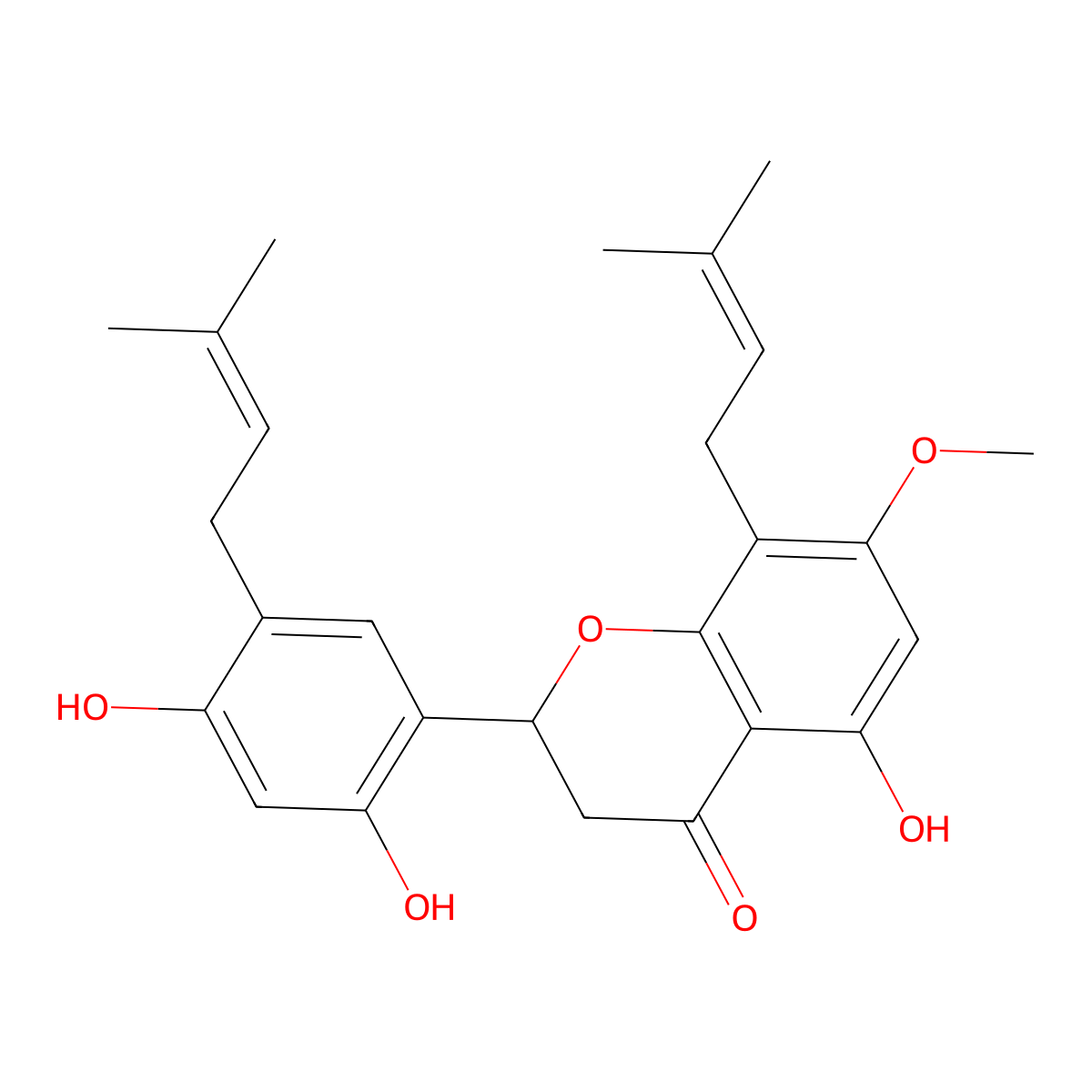 Maackiaflavanone molecular structure, CAS 156162-10-6