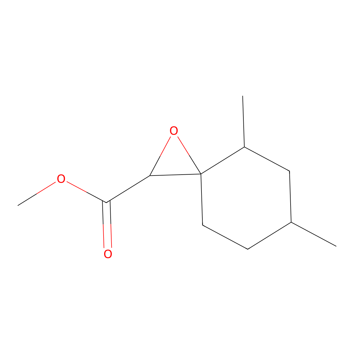 Methyl 4,6-dimethyl-1-oxaspiro[2.5]octane-2-carboxylate molecular structure, CAS 1561628-94-1