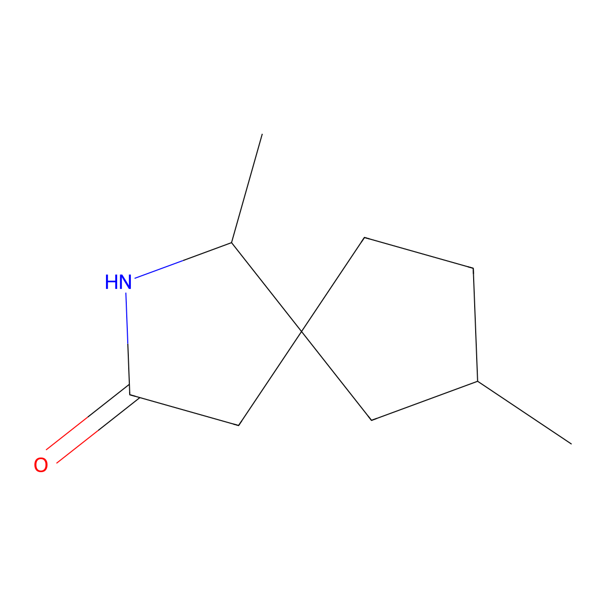 1,7-Dimethyl-2-azaspiro[4.4]nonan-3-one molecular structure, CAS 1561702-16-6