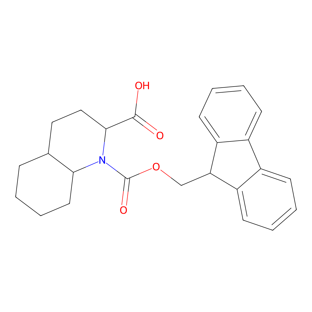 1-{[(9H-fluoren-9-yl)methoxy]carbonyl}-decahydroquinoline-2-carboxylic acid molecular structure, CAS 1561709-86-1