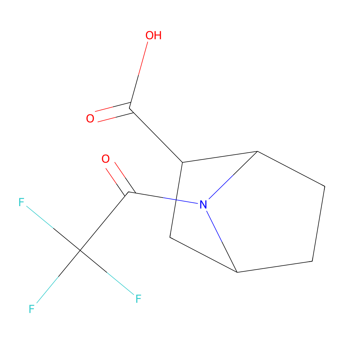7-(Trifluoroacetyl)-7-azabicyclo[2.2.1]heptane-2-carboxylic acid molecular structure, CAS 1561766-05-9