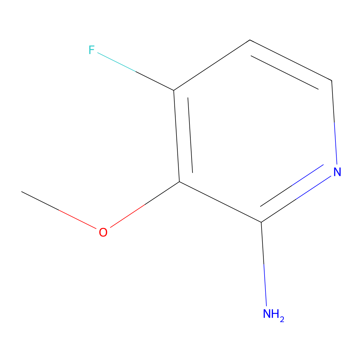 4-Fluoro-3-methoxypyridin-2-amine molecular structure, CAS 1561781-82-5