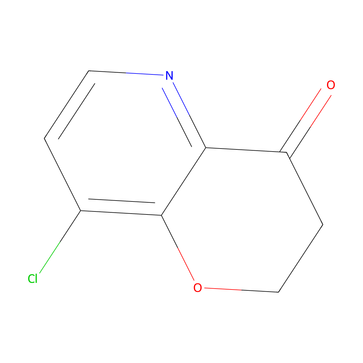 8-Chloro-2,3-dihydro-4H-pyrano[3,2-b]pyridin-4-one molecular structure, CAS 1561781-99-4