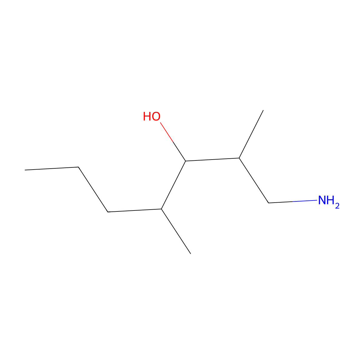 1-Amino-2,4-dimethylheptan-3-ol molecular structure, CAS 1561811-41-3