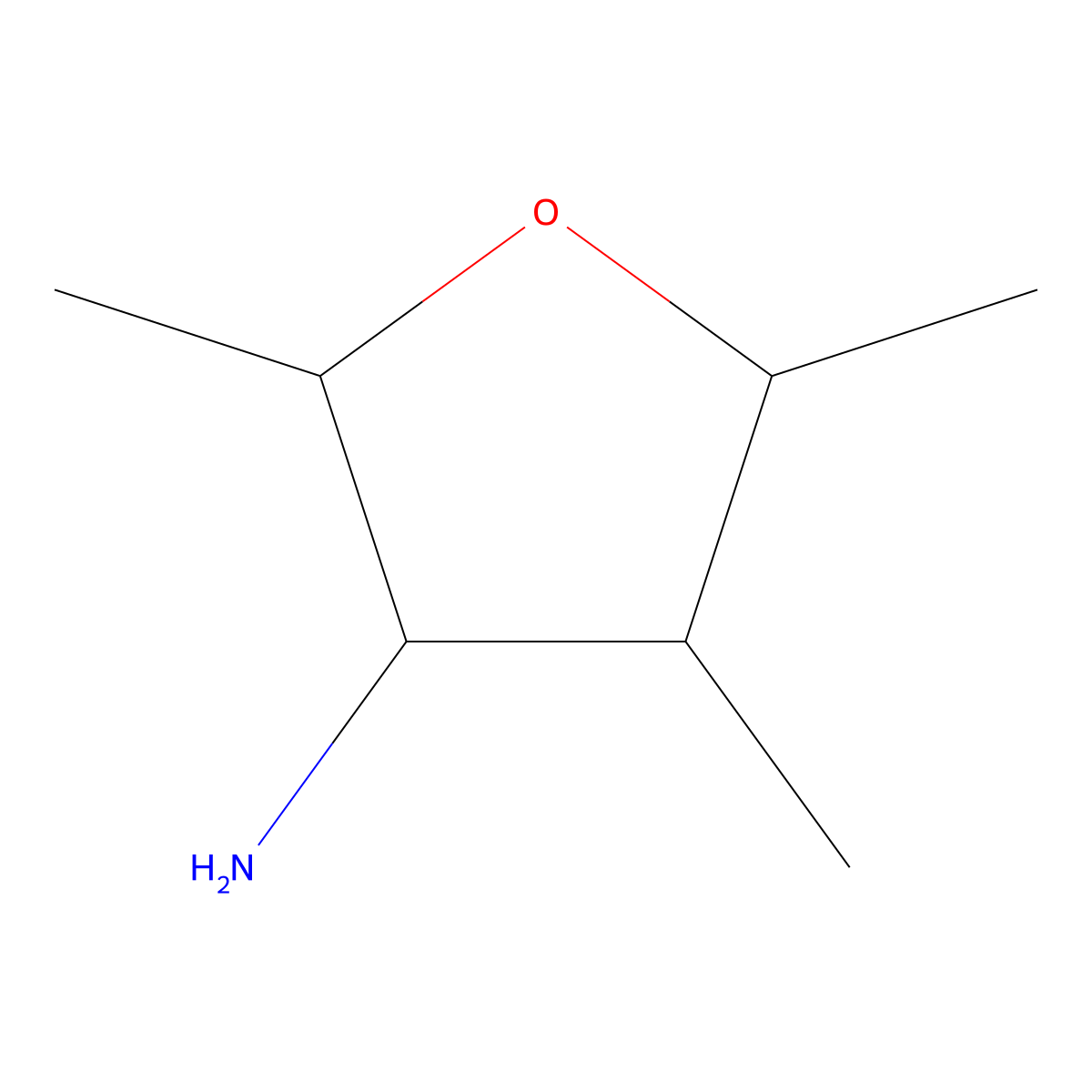 2,4,5-Trimethyloxolan-3-amine molecular structure, CAS 1561870-25-4