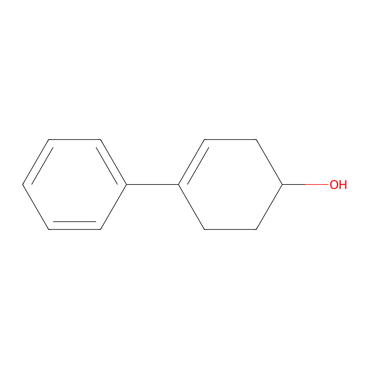 4-Phenyl-3-cyclohexen-1-ol molecular structure, CAS 15619-51-9
