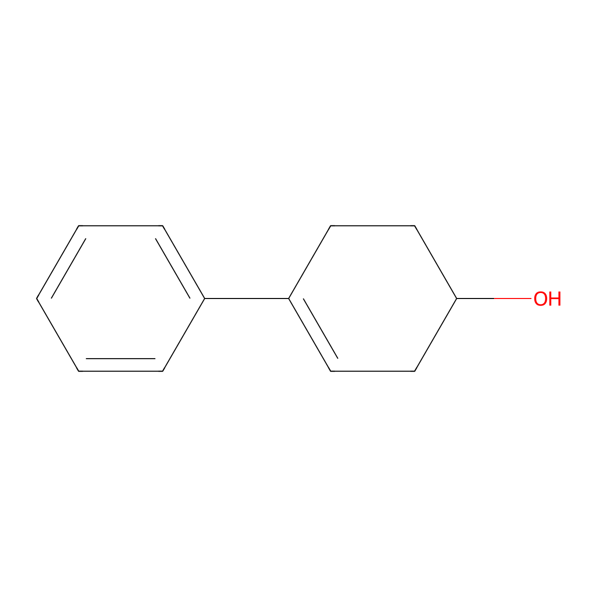 4-Phenyl-3-cyclohexen-1-ol molecular structure, CAS 15619-51-9