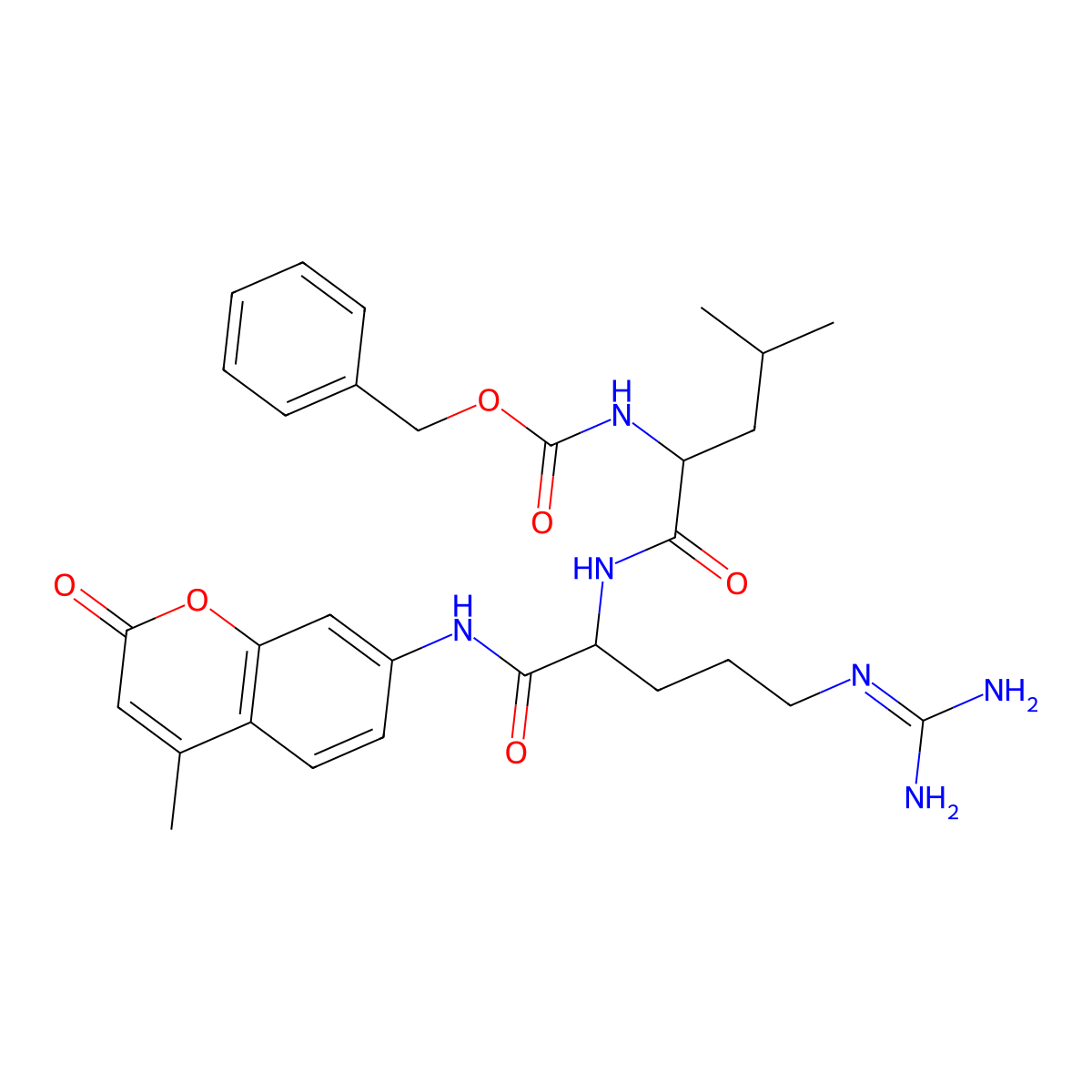 Z-Leu-Arg-AMC molecular structure, CAS 156192-32-4