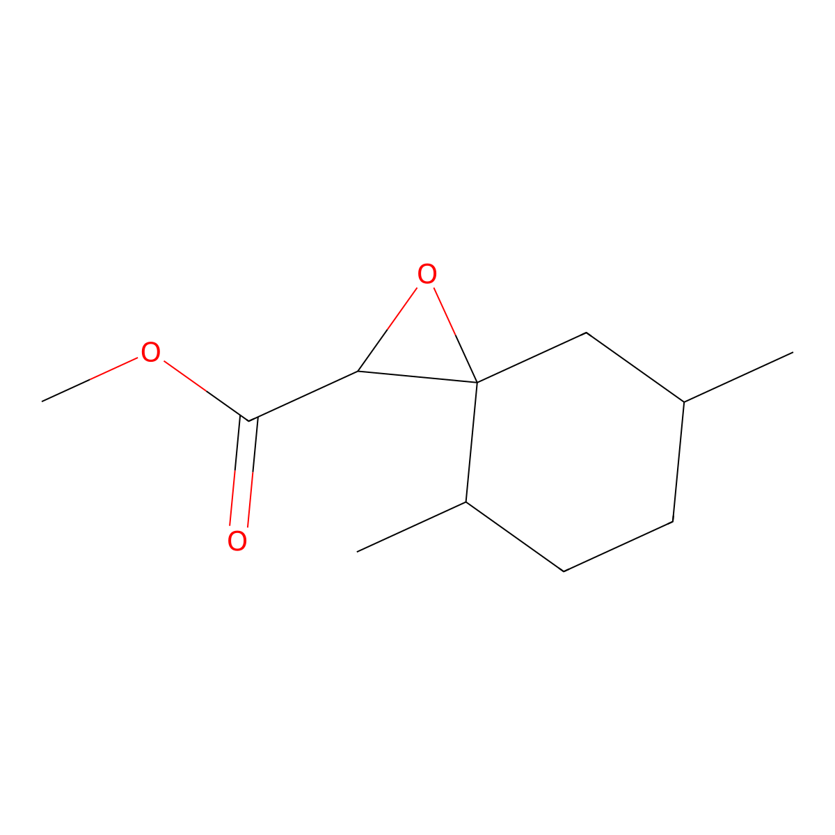 Methyl 4,7-dimethyl-1-oxaspiro[2.5]octane-2-carboxylate molecular structure, CAS 1561972-64-2