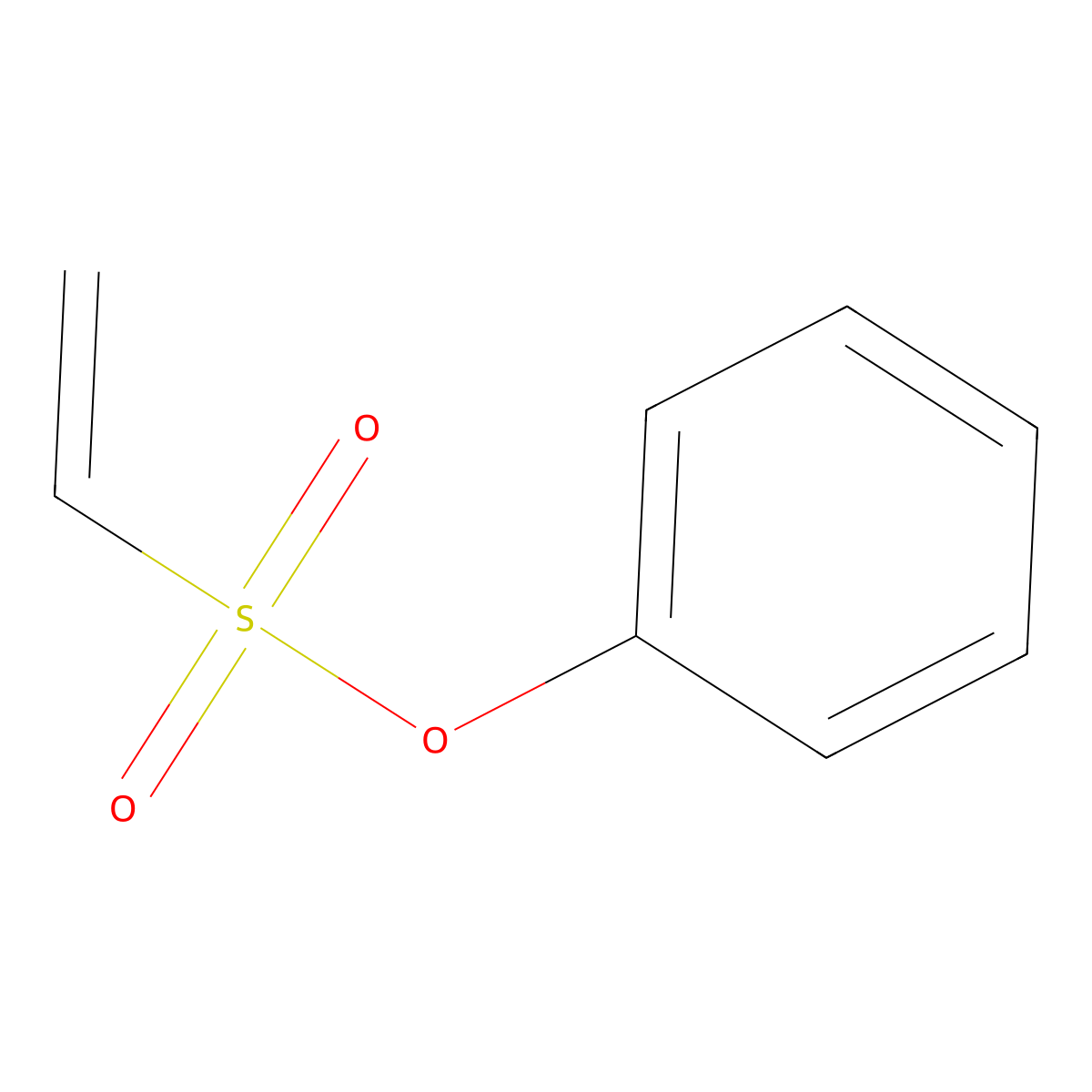 Phenyl ethenesulfonate molecular structure, CAS 1562-34-1