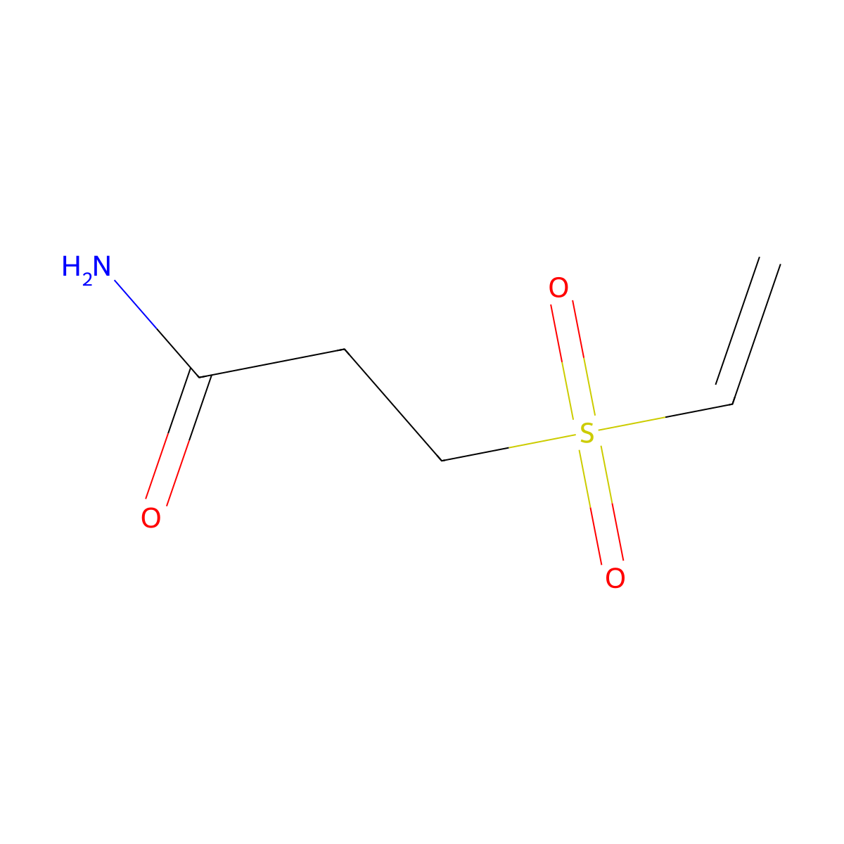 3-(Ethenylsulfonyl)propanamide molecular structure, CAS 1562-41-0