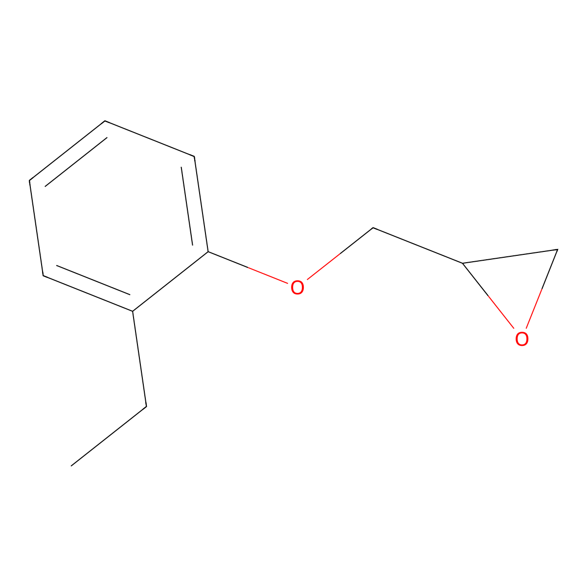 2-[(2-Ethylphenoxy)methyl]oxirane molecular structure, CAS 15620-78-7