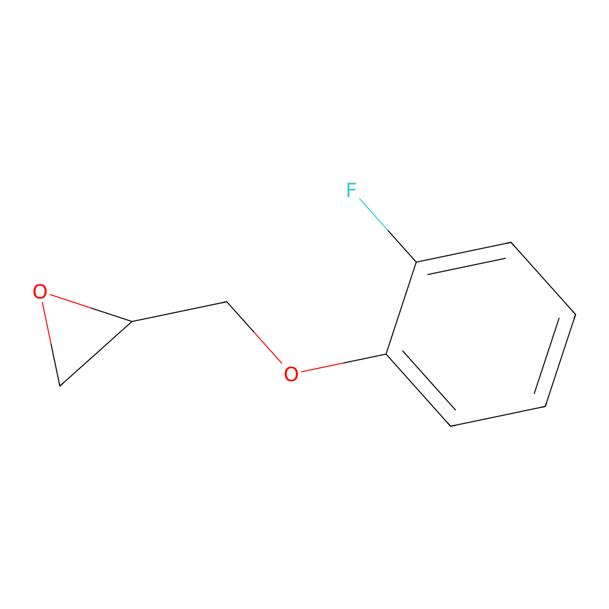 2-[(2-Fluorophenoxy)methyl]oxirane molecular structure, CAS 15620-80-1
