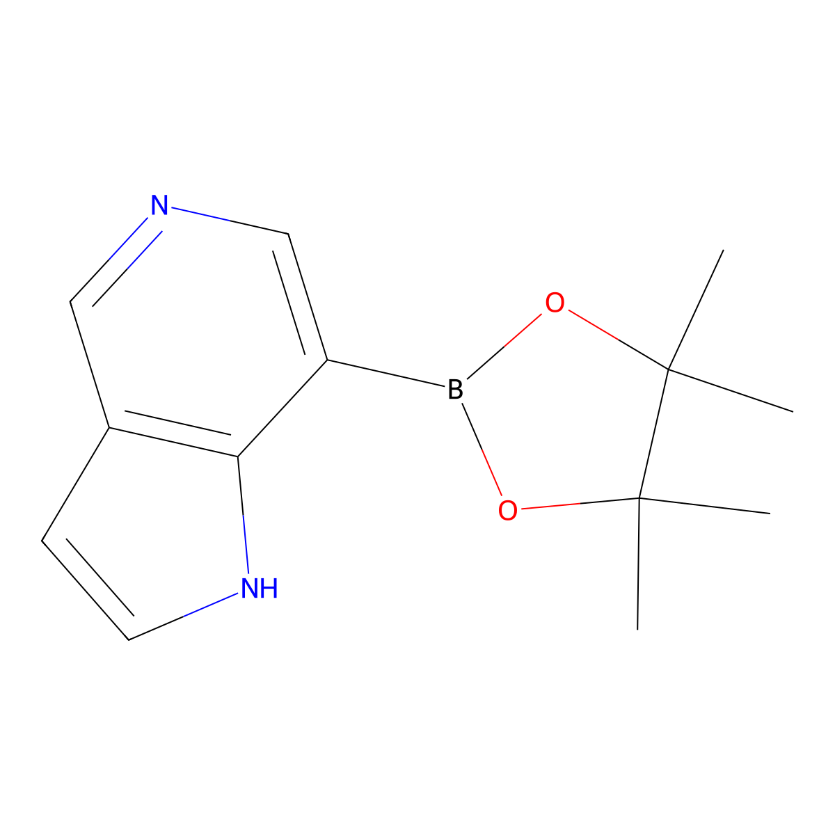 7-(4,4,5,5-Tetramethyl-1,3,2-dioxaborolan-2-yl)-1H-pyrrolo[3,2-c]pyridine molecular structure, CAS 1562005-51-9