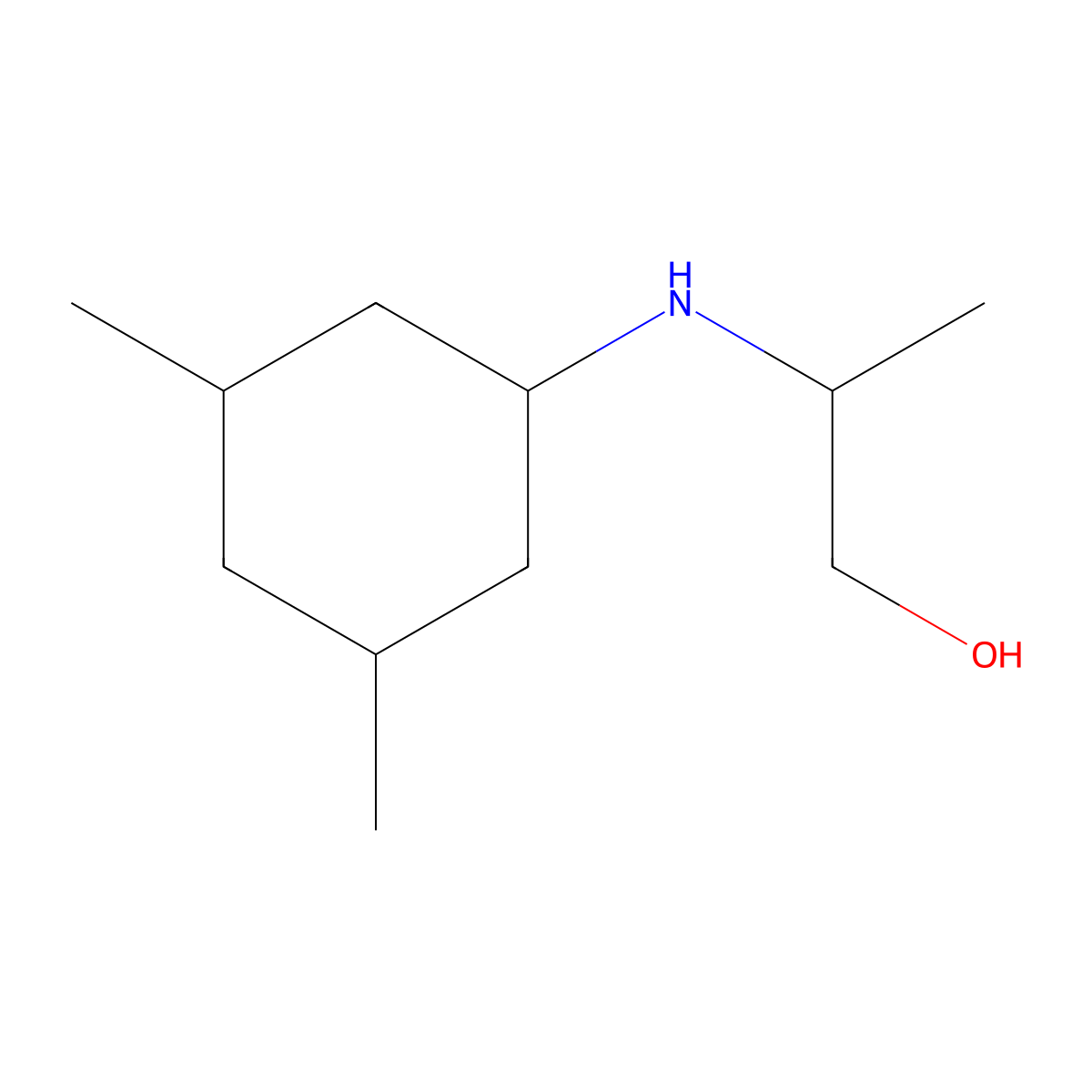2-[(3,5-Dimethylcyclohexyl)amino]propan-1-ol molecular structure, CAS 1562067-42-8