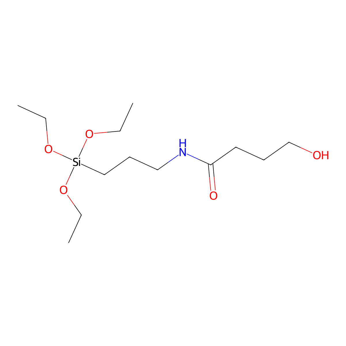 N-(3-Triethoxysilylpropyl)-4-hydroxybutyramide molecular structure, CAS 156214-80-1
