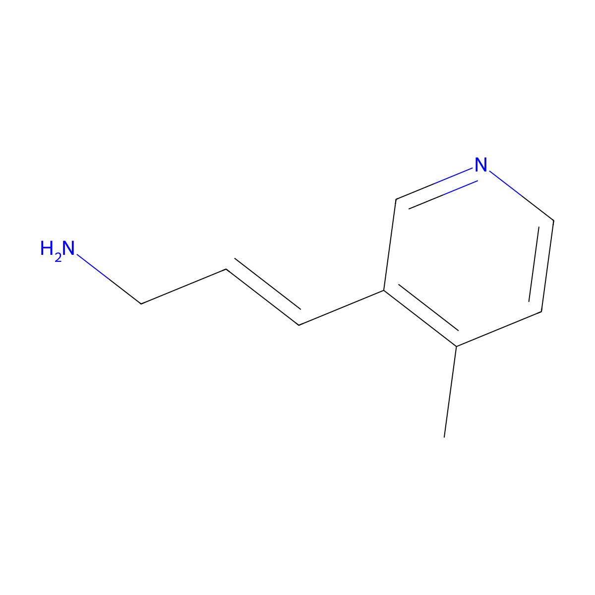 3-(4-Methylpyridin-3-yl)prop-2-en-1-amine molecular structure, CAS 1562142-56-6