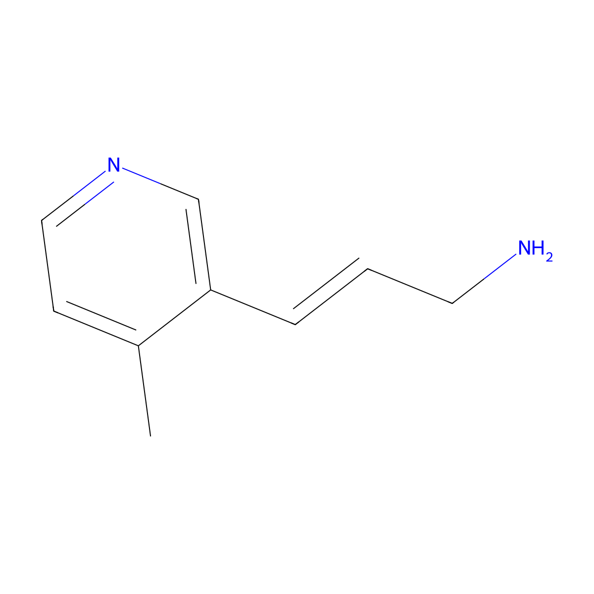3-(4-Methylpyridin-3-yl)prop-2-en-1-amine molecular structure, CAS 1562142-56-6
