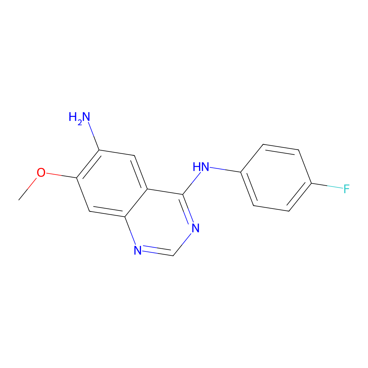 N4-(4-Fluorophenyl)-7-methoxyquinazoline-4,6-diamine (Dacomitinib Impurity) molecular structure, CAS 1562180-31-7