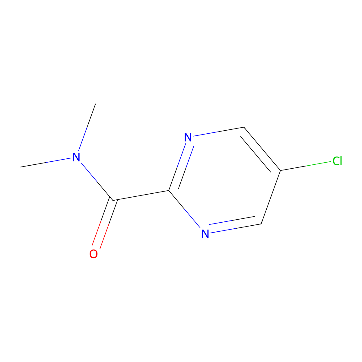 5-chloro-N,N-dimethylpyrimidine-2-carboxamide molecular structure, CAS 1562190-33-3