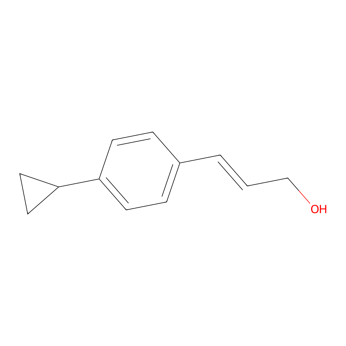 3-(4-Cyclopropylphenyl)prop-2-en-1-ol molecular structure, CAS 1562202-41-8