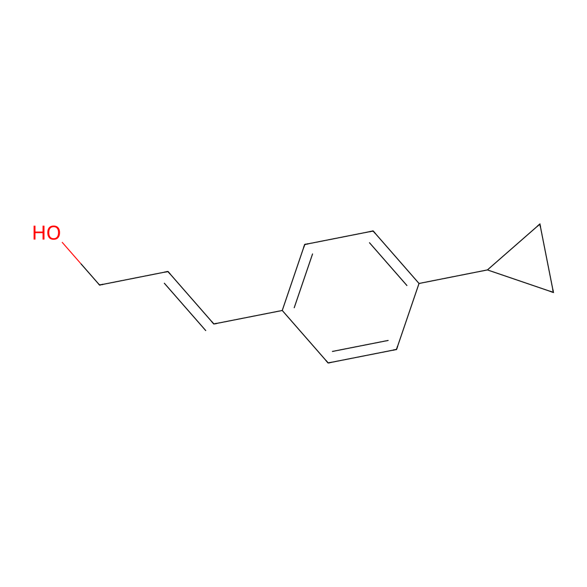 3-(4-Cyclopropylphenyl)prop-2-en-1-ol molecular structure, CAS 1562202-41-8